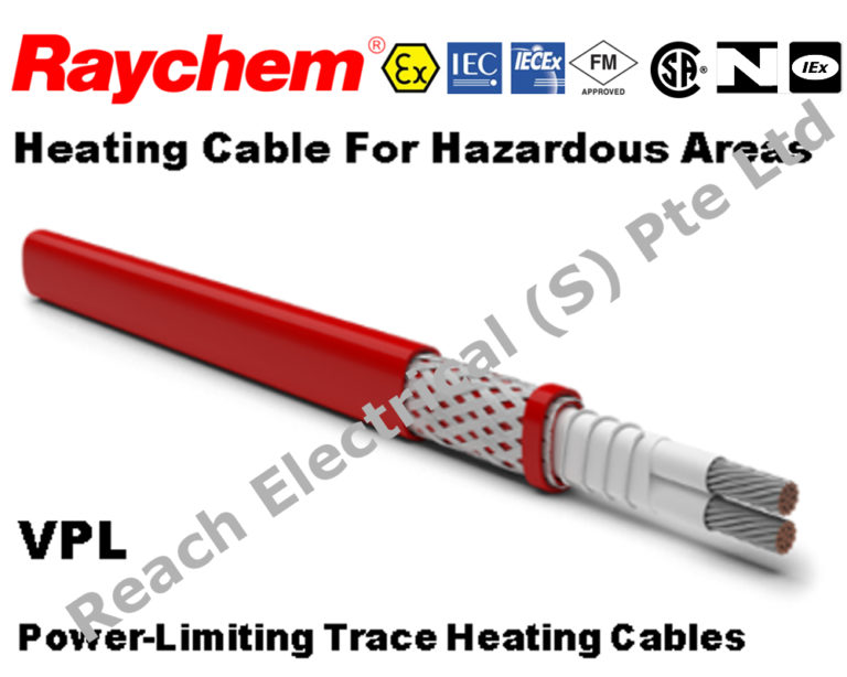 Raychem VPL PowerLimiting Trace Heating Cables (230°C) Reach Electrical